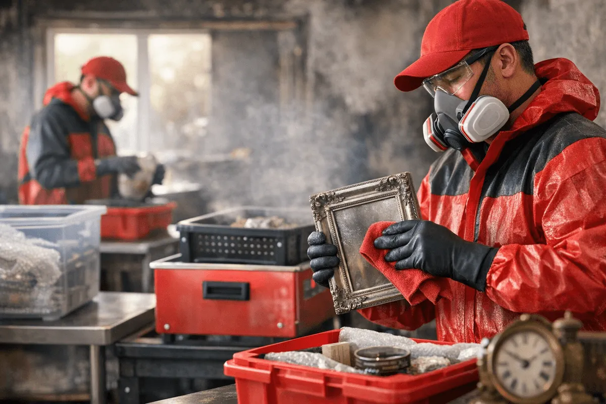 Content Cleaning service by Dayton Ohio Fire Damage