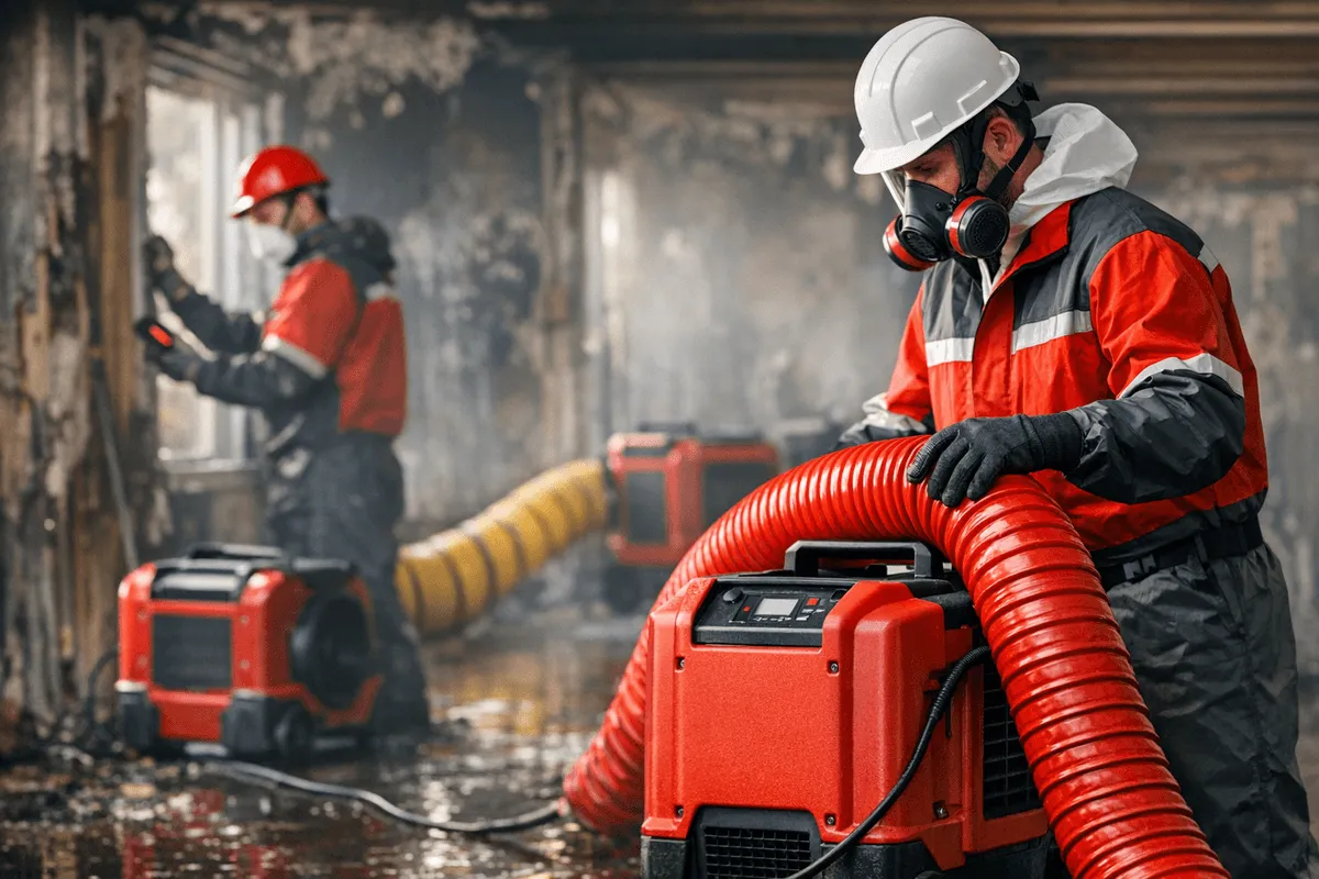 Dehumidification service by Dayton Ohio Fire Damage
