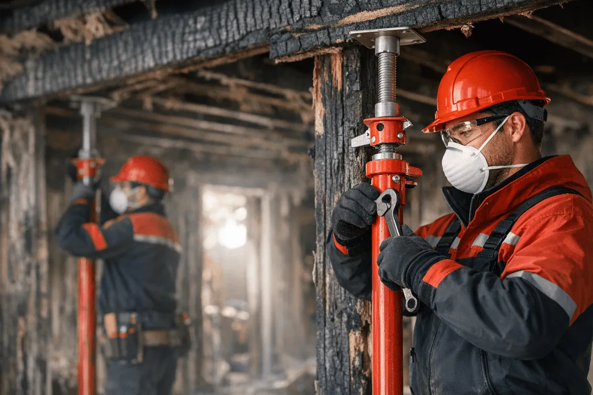 Structural Stabilization service by Dayton Ohio Fire Damage